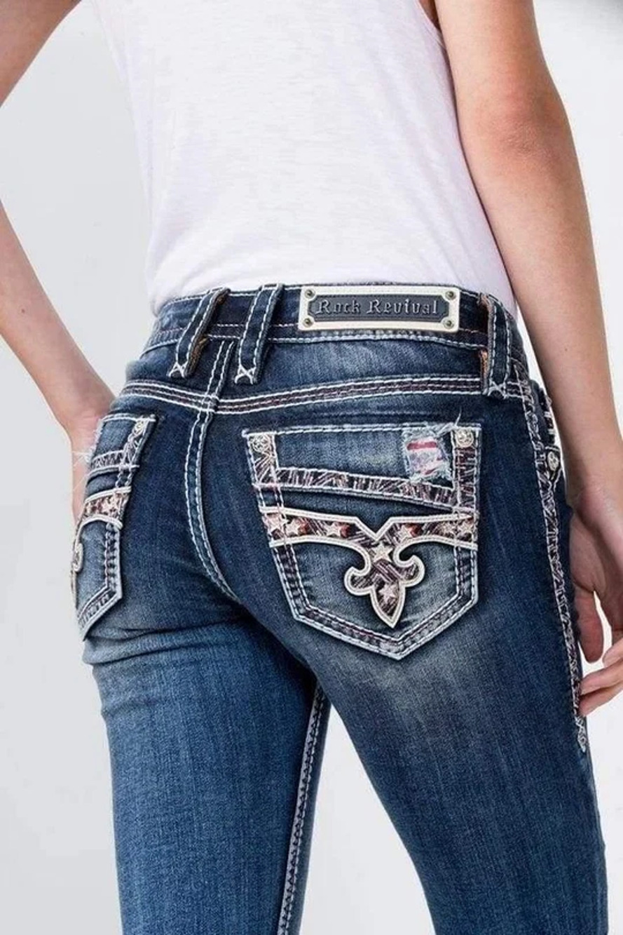 Rock Revival Carrieya Capri Jeans Size 32 Cotton Blend, denim, casual, rockstar